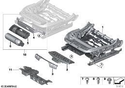 SEAT, FRONT, SEAT FRAME, ELECTRIC