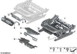 SEAT, FRONT, SEAT FRAME, ELECTRIC