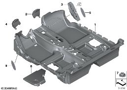 Obložení podlahy diagram for BMW MINI F66 JCW