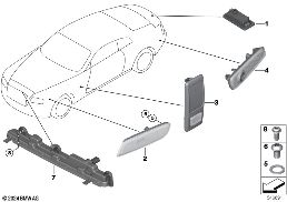 Clignotant additionnel/lampes extérieur diagram for BMW Rolls-Royce Phantom RR11 Phantom