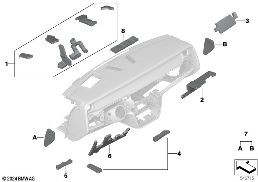Geluidsisolatie voor II diagram for BMW Rolls-Royce Cullinan RR31 Cullinan