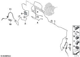 F ブレーキ ライン diagram for BMW 2 Series U06 Active Tourer 223i