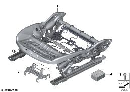 SEAT, FRONT, SEAT FRAME