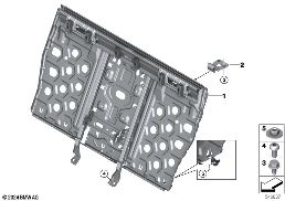 SEAT, REAR, SEAT FRAME, LOAD-THROUGH
