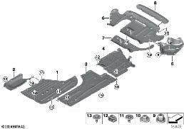 UNDERFLOOR COATING diagram for BMW 3 Series G21 Touring LCI 320d