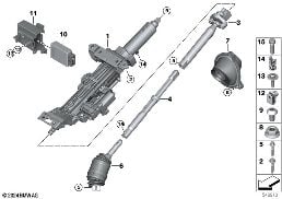 Kol. kier., elektr. reg./Elementy dod. diagram for BMW 7 Series G70 740dX
