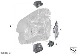 SINGLE PARTS, HEADLIGHT ELECTRONICS diagram for BMW 4 Series G26 Gran Coupé 430i