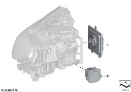 Bireysel parçalar Far Elektronik diagram for BMW 5 Series F90 M5 LCI M5 CS