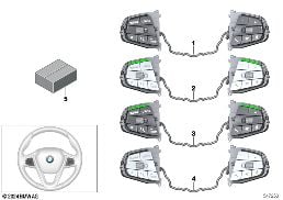 Schalter Lenkrad Sport diagram for BMW X6 G06 LCI M60iX