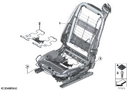 Stoel voor zittingframe elektrisch diagram for BMW Rolls-Royce Spectre Coupé RR25 Spectre