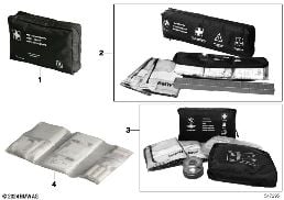 FIRST-AID KIT, UNIVERSAL diagram for BMW 5 Series E60 LCI 523Li