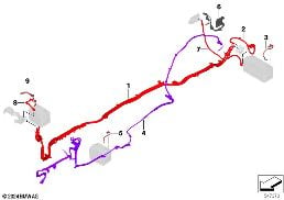 Batteriekabel/Massekabel diagram for BMW X6 G06 LCI M60iX