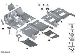 Revetement de SOL diagram for BMW Rolls-Royce Phantom RR11 Phantom