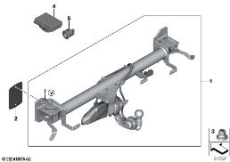 TRAILER COUPLING, ELECTRIC SWIVELING