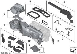 Pieces de carter p chauffage / clim. diagram for BMW Rolls-Royce Cullinan RR31 Cullinan