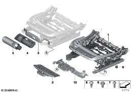 SEAT, FRONT, SEAT FRAME, MANUAL diagram for BMW 2 Series G42 218i