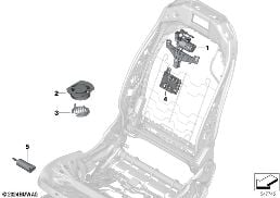 SEAT, FRONT, ELECTRICAL AND MOTORS diagram for BMW X3 G01 LCI M40iX
