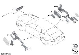 Losse delen antenneversterker Diversity diagram for BMW Rolls-Royce Spectre Coupé RR25 Spectre