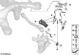 Trasd.no.giri ruota/sensore di accel. diagram for BMW X7 G07 LCI 40iX