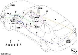 Câble de réparation ensemble caméra diagram for BMW X5 G05 40iX