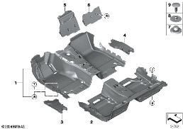 FLOOR TRIM diagram for BMW 5 Series G61 Touring 540dX