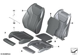 SEAT FRONT, UPHLSTRY/COVER, COMFORT SEAT