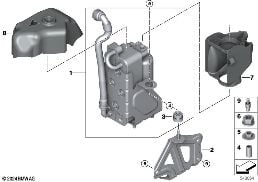 CONDENSER AIR CONDITIONING diagram for BMW X3 G01 20i