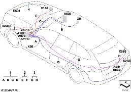 Kabel naprawczy zespołu kamer diagram for BMW 5 Series G61 touring 520d