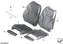 SEAT FRONT, UPHOLSTERY & COVER BASE SEAT