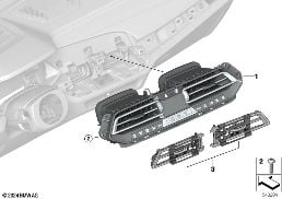 Панель управления автом.сист.кондицион. diagram for BMW X5 G05 30iX