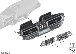 AIR CONDITIONING CONTROL diagram for BMW 3 Series G21 Touring 320d