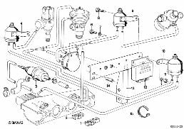 EMISSION CONTROL diagram for BMW 5 Series E12 530i