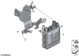 Elektrischer Durchlauferhitzer diagram for BMW 3 Series G20 Limousine LCI 330eX