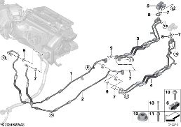 Kältemittelleitungen diagram for BMW 3 Series G20 Limousine LCI 330eX