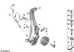 CARRIER / WHEEL BEARING, FRONT