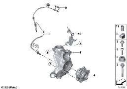 CARRIER / WHEEL BEARING, FRONT diagram for BMW 4 Series G22 Coupé LCI 420d