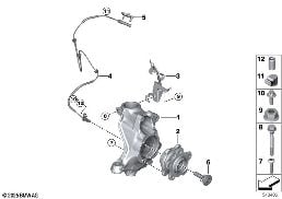 Fusee/wiellager vóór diagram for BMW 3 Series G28 Sedan LCI 320Li