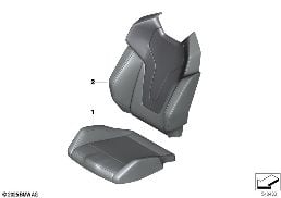 Individual Cobertura Banco desportivo M diagram for BMW 5 Series G61 Touring 520dX