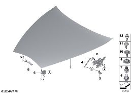 Sportello frontale diagram for BMW Rolls-Royce Phantom RR11 Phantom
