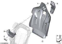 SEAT, FRONT, BACKREST TRIM COVERS
