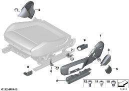 SEAT, FRONT, SEAT TRIM COVERS, ELECTRIC