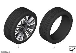 COMPLETE WINTER WHEEL, STYLE 823 diagram for BMW Rolls-Royce Ghost RR21 Ghost