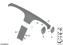 Stoel achter stoelafdekkappen diagram for BMW Rolls-Royce Spectre Coupé RR25 Spectre