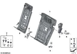 SEAT, REAR, SEAT FRAME, LOAD-THROUGH