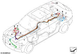 Câble de batterie - câble de masse diagram for BMW Rolls-Royce Cullinan RR31 Cullinan