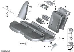 Κάθισ.πίσ.ταπετ.+επένδ.φόρτ.αντ.μεγ.μήκ. diagram for BMW 2 Series F74 Gran Coupé 228 xDrive