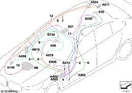 Kabel naprawczy gł.wiązki kablowej ekr. diagram for BMW 5 Series G61 touring 520d