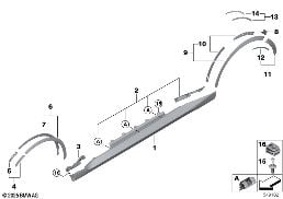 M COVER FOR ROCKER PANEL / WHEEL ARCH
