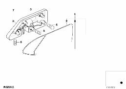 Zadní svítilna diagram for BMW Z3 E36 2.8