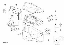 CONTROL UNIT BOX diagram for BMW 5 Series E39 540i